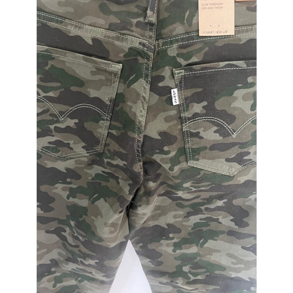 721 HIGH RISE SKINNY UTILITY WOMEN'S JEANS NWT Camouflage size 10 short LEVIS - Picture 8 of 9